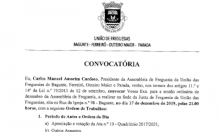 Convocatória Assembleia de Freguesias