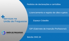 + Serviços na União de Freguesias