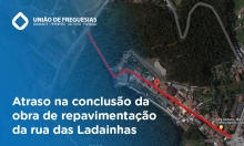Atraso na conclusão da obra de repavimentação da Rua das Ladainhas