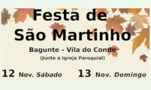 🌰Este fim de semana, vamos festejar o 𝐒. 𝐌𝐚𝐫𝐭𝐢𝐧𝐡𝐨 𝐞𝐦 𝐁𝐚𝐠𝐮𝐧𝐭𝐞