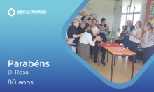 Parabéns, Maria Rosa, pelos seus 80 anos!